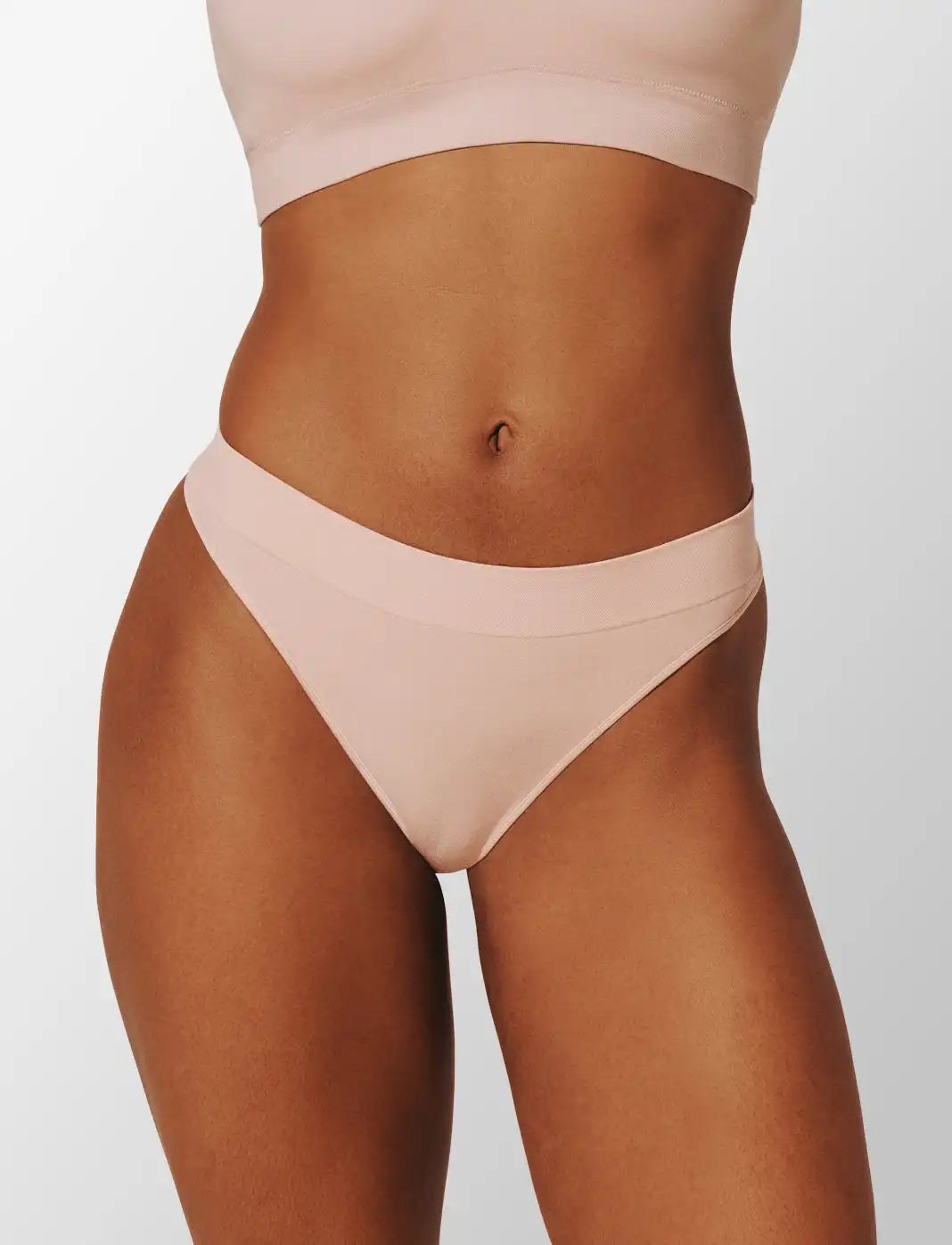 Seamless Stretch Cotton Thong