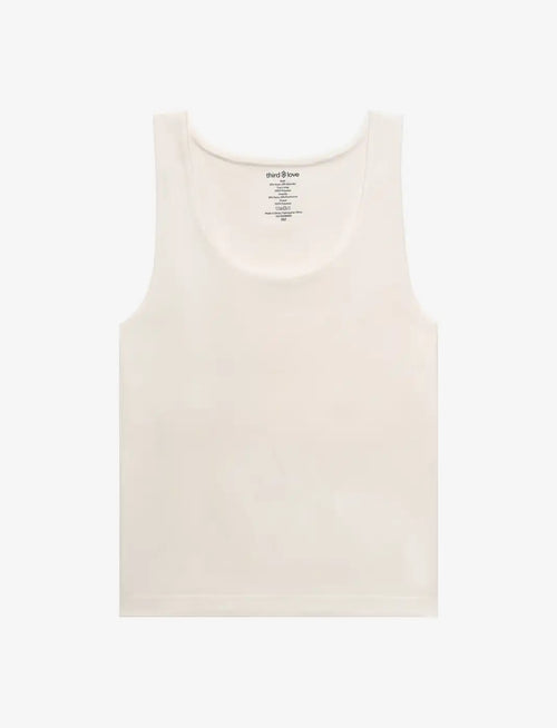 Seamless Stretch Cotton Shelf Tank Top