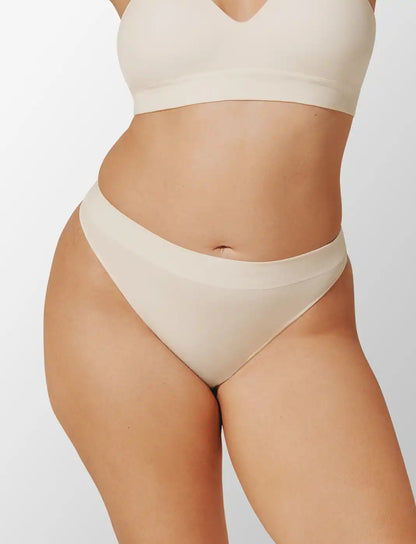 Seamless Stretch Cotton Thong - 2 Pack