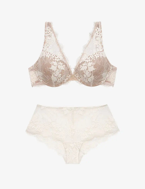 All Day Lace Uplift Plunge  + Cheeky Set
