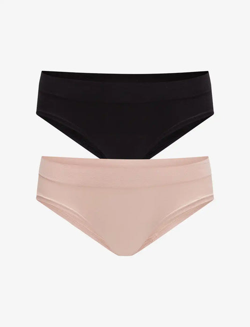 Seamless Stretch Cotton Hipster - 2 Pack