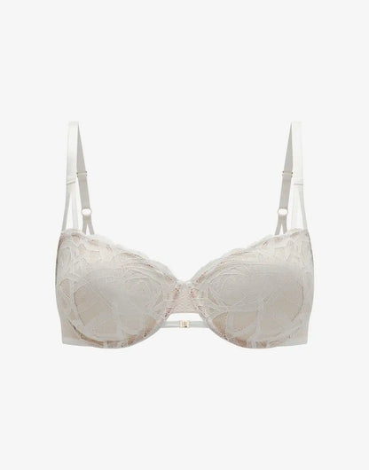 Rose Lace Unlined Demi Bra