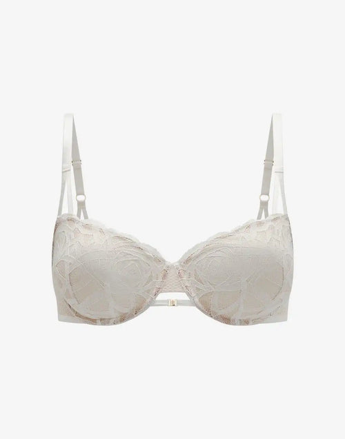 Rose Lace Unlined Demi Bra