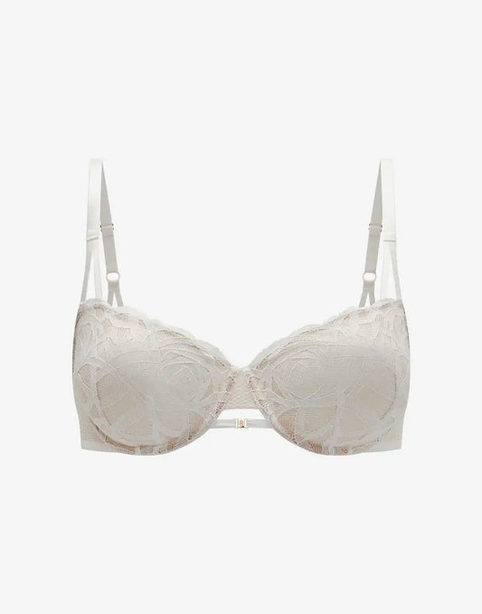 Rose Lace Unlined Demi Bra