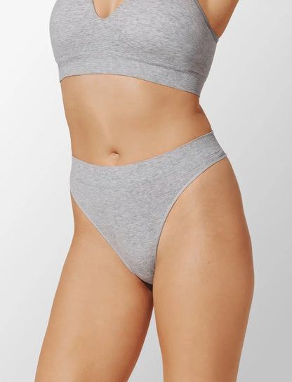 Seamless Stretch Cotton Thong - 2 Pack