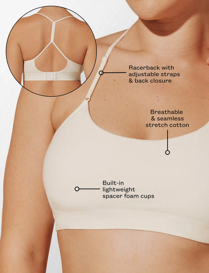 Seamless Stretch Cotton Wireless Bralette