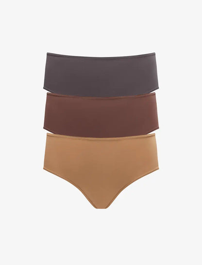 24/7® Classic High Waist Thong - 3 Pack