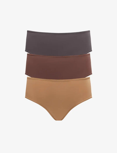 24/7® Classic High Waist Thong - 3 Pack