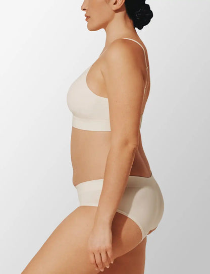 Seamless Stretch Cotton Wireless Bra