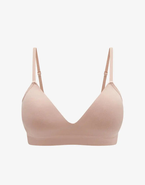 Seamless Stretch Cotton Wireless Bra