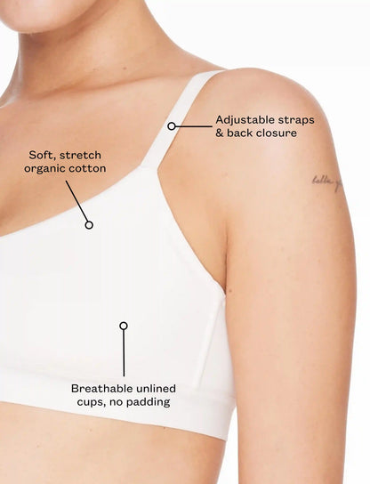 Organic Cloud Cotton Scoop Bralette