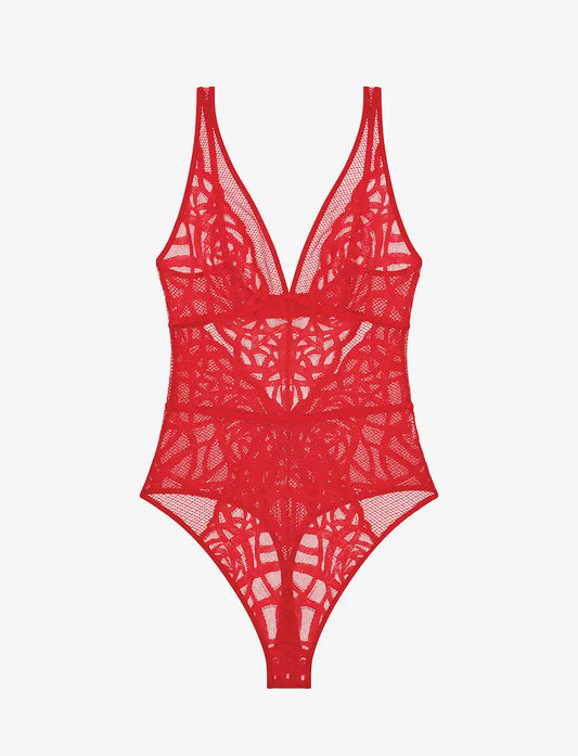 Rose Lace Unlined Bodysuit