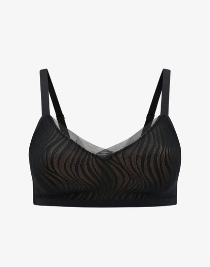 24/7® Classic Smooth Lace Wireless Minimizer Bra