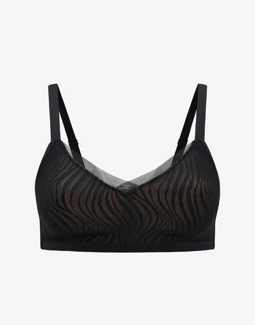 24/7® Classic Smooth Lace Wireless Minimizer Bra