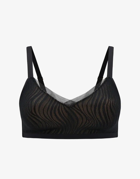 24/7® Classic Smooth Lace Wireless Minimizer Bra
