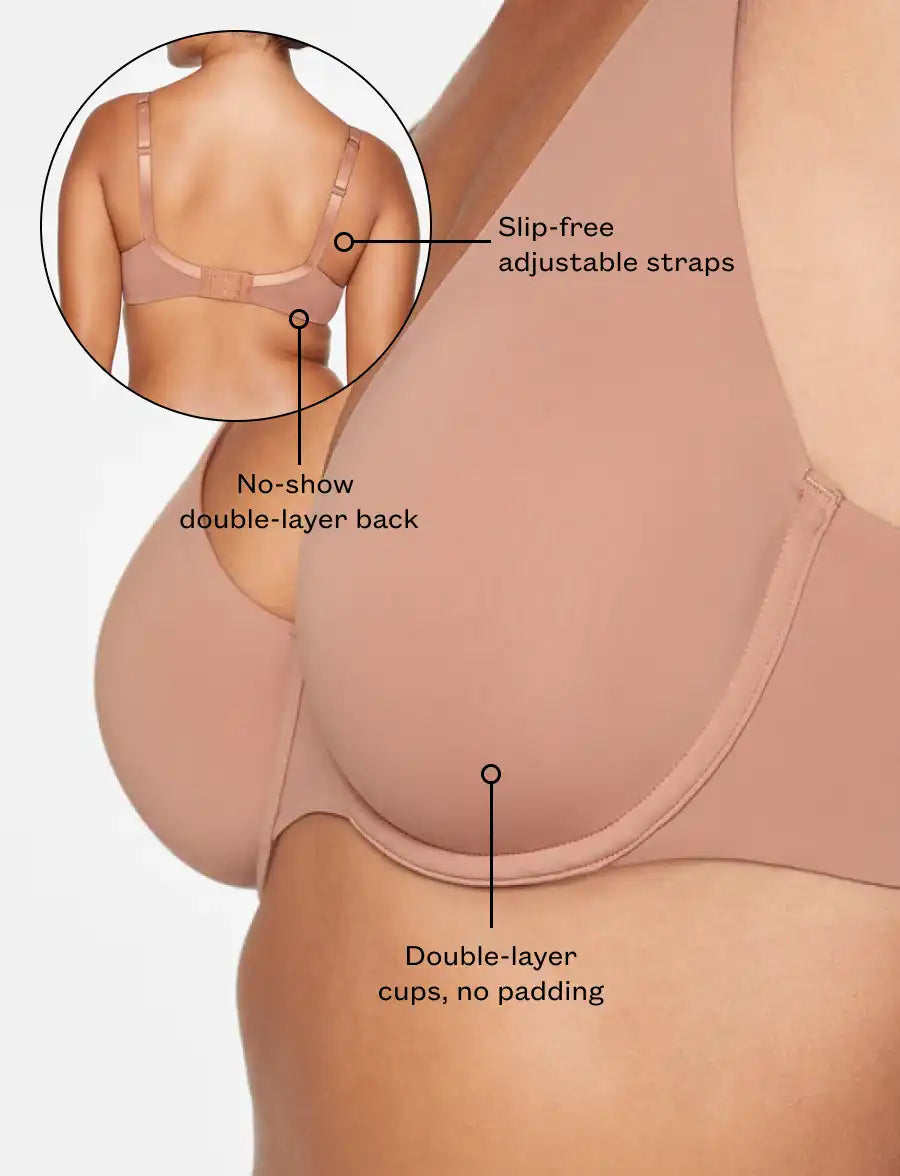 24/7® Classic Second Skin Unlined Bra